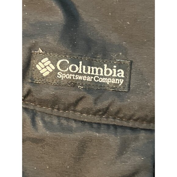 Vtg Columbia Black Sherpa Winter Trapper Hat Fleece Lining Hook Loop USA Sz S/M - Picture 4 of 5
